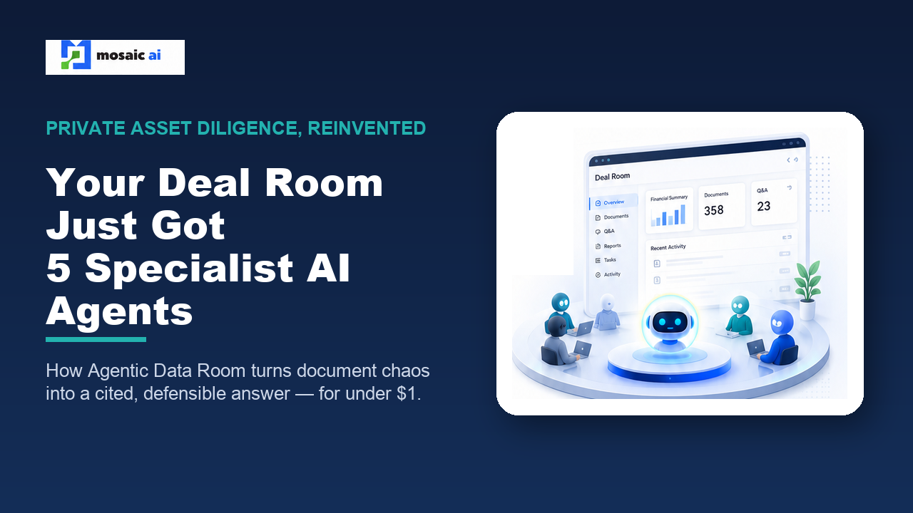 Mosaic AI - Agentic Data Room
